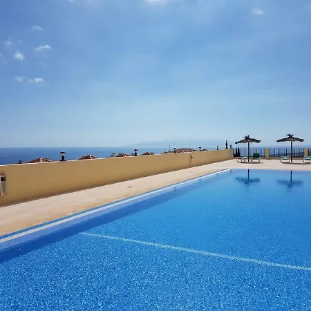 Semesterbostad Roque Del Conde With Fantastic Sea View, Terrace, Pool, Wifi, Sat-tv, Garage