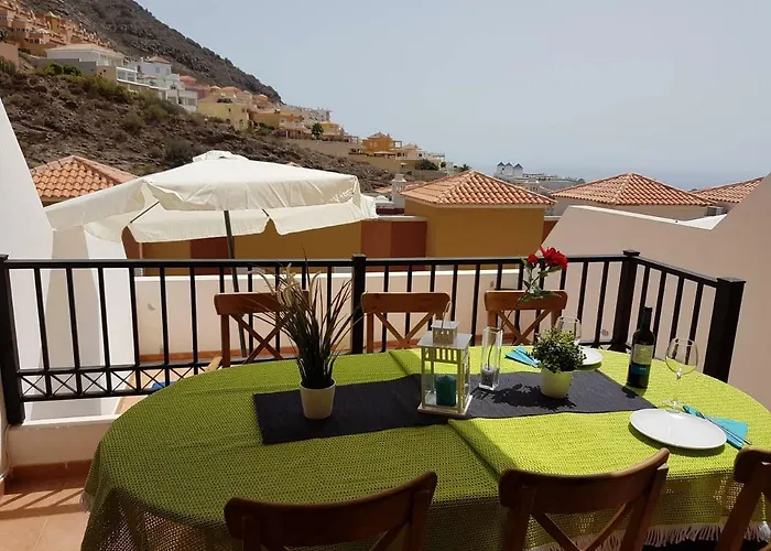 Roque Del Conde With Fantastic Sea View, Terrace, Pool, Wifi, Sat-tv, Garage Dom wakacyjny