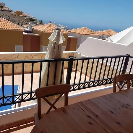 Roque Del Conde With Fantastic Sea View, Terrace, Pool, Wifi, Sat-tv, Garage 아데제