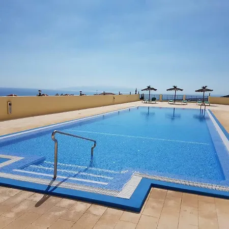 Nyaraló Roque Del Conde With Fantastic Sea View, Terrace, Pool, Wifi, Sat-tv, Garage Costa Adeje (Tenerife)