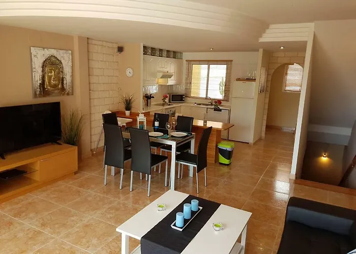Roque Del Conde With Fantastic Sea View, Terrace, Pool, Wifi, Sat-tv, Garage Feriehus